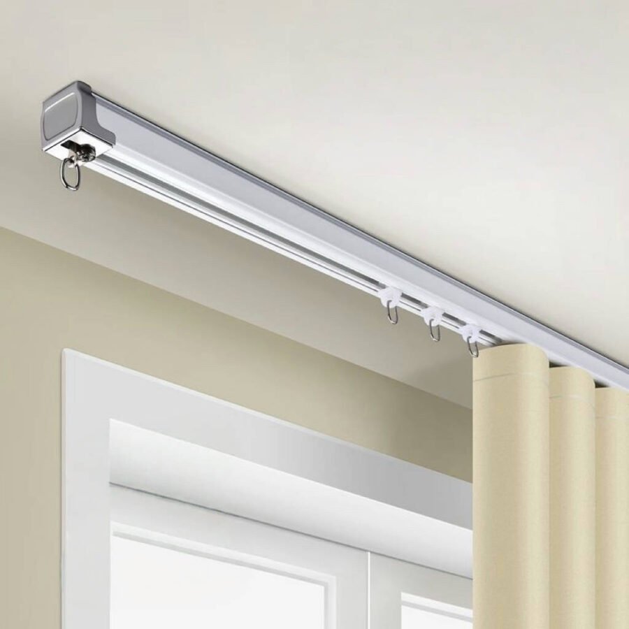 [0925] Alloy Curtain Track Gliders  Straight Track