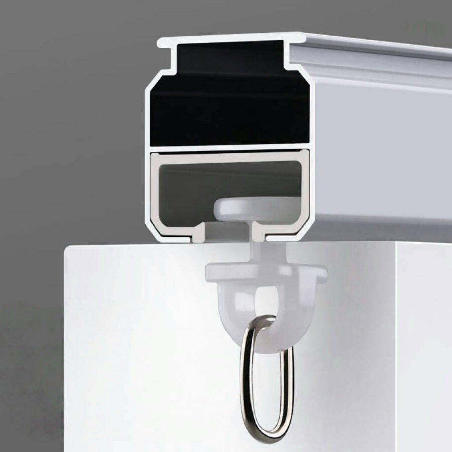 [0925] Alloy Curtain Track Gliders  Straight Track - Image 4