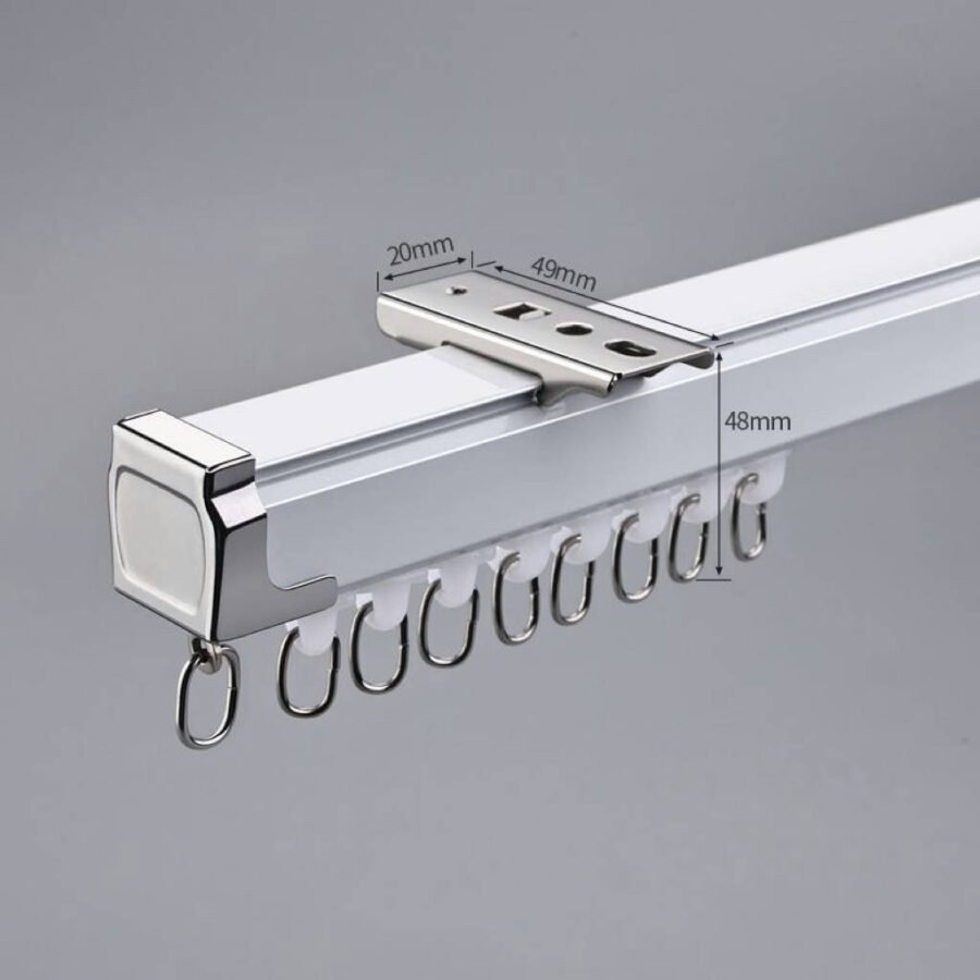 [0925] Alloy Curtain Track Gliders  Straight Track - Image 8
