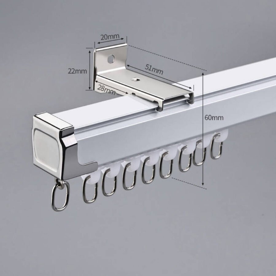 [0925] Alloy Curtain Track Gliders  Straight Track - Image 9